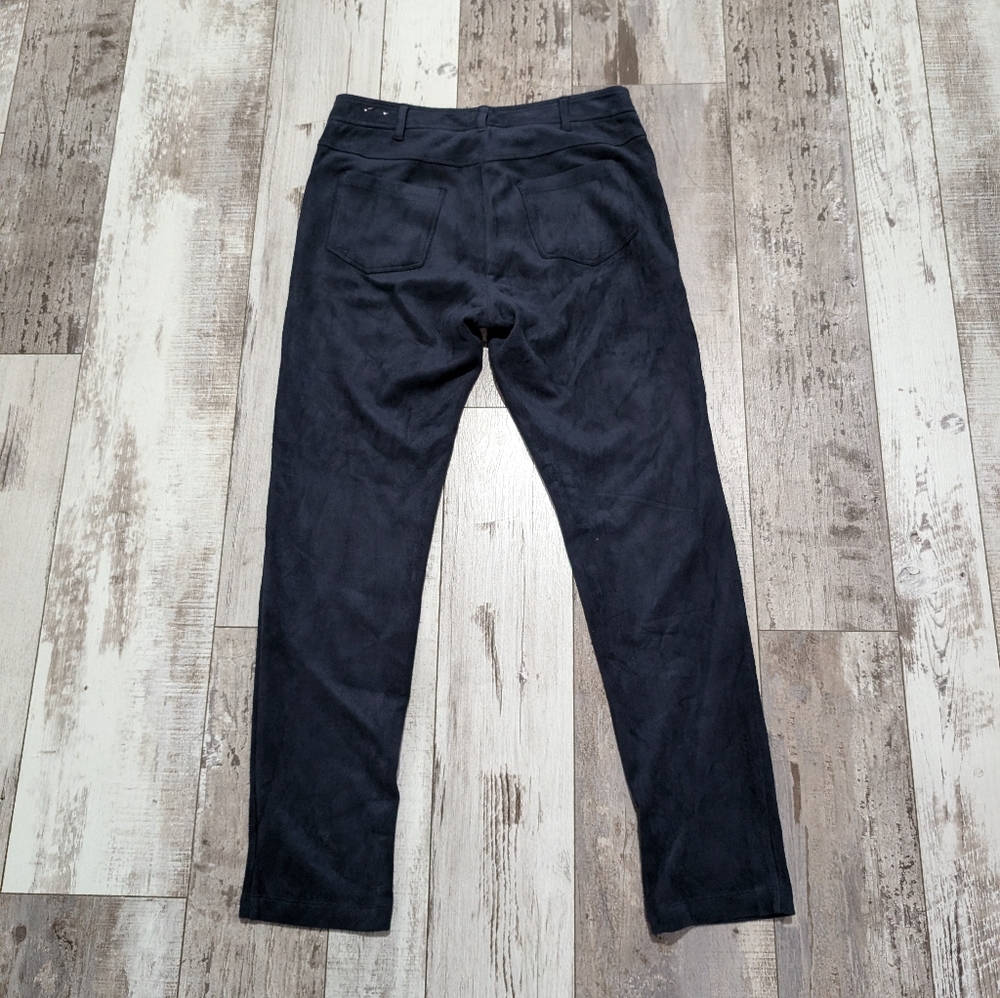 J.mclaughlin blue suede skinny pants size 4 - Picture 2 of 5